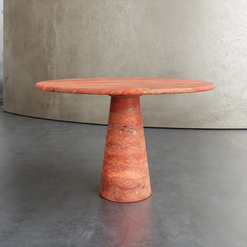 Tabelle di travertino rosso
