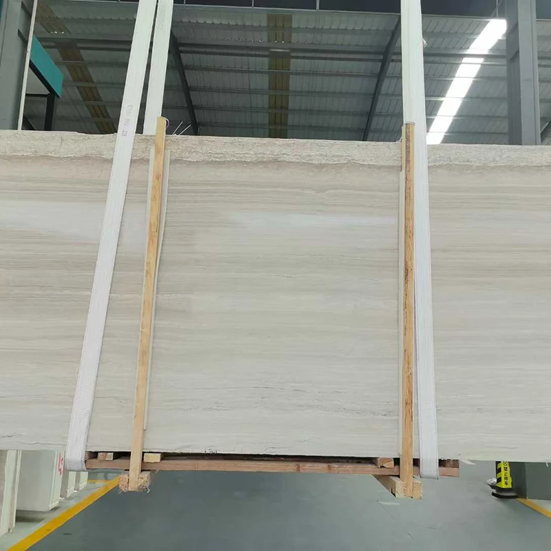 Lastra di marmo di legno bianco